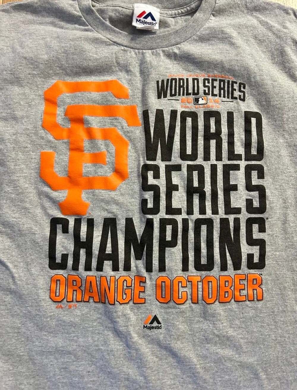 Majestic San Francisco Giants 2014 World Series Champions T-Shirt